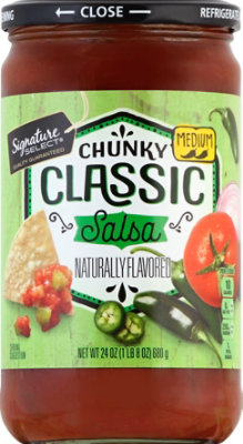 Signature SELECT Chunky Classic Medium Salsa Jar - 24 Oz - Image 2