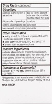 Signature Select/Care Allergy Relief Fexofenadine HCI 180mg Antihistamine Caplet - 30 Count - Image 5