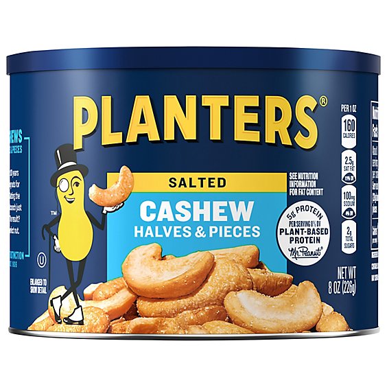 Planters Cashews Halves & Pieces - 8 Oz