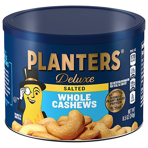 Planters Deluxe Cashews Whole - 8.5 Oz