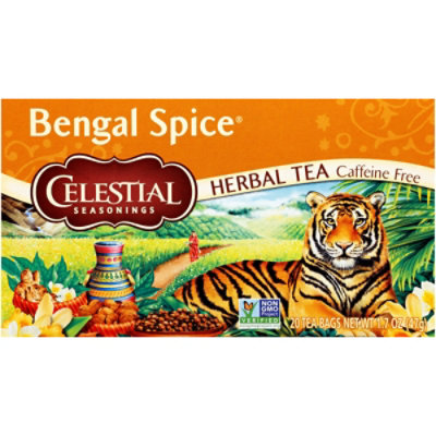 Celestial Seasonings Herbal Tea Bags Caffeine Free Bengal Spice