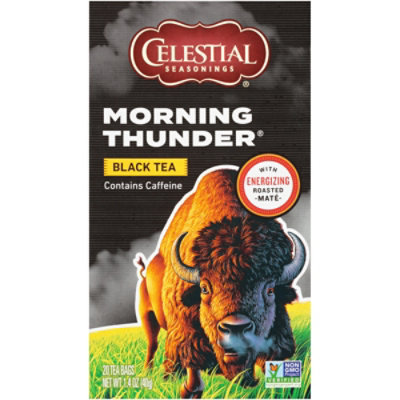 Celestial Seasonings Black Tea Morning Thunder - 20 Count - Image 2