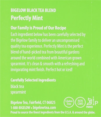 Bigelow Black Tea Classic Perfectly Mint - 20 Count - Image 4