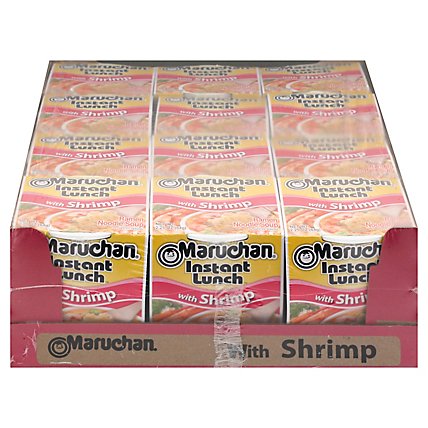 Maruchan Instant Lunch Ramen Noodle Soup with Shrimp - 12-2.25 Oz - Image 3