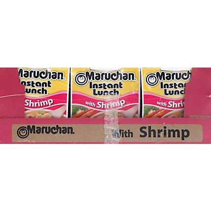 Maruchan Instant Lunch Ramen Noodle Soup with Shrimp - 12-2.25 Oz - Image 2