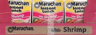 Maruchan Instant Lunch Ramen Noodle Soup with Shrimp - 12-2.25 Oz - Image 2