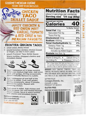 Frontera Sauce Skillet Taco New Mexico Medium Pouch - 8 Oz - Image 5