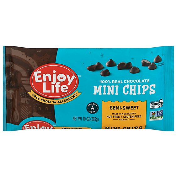 Enjoy Life Baking Chocolate Mini Chips Semi Sweet - 10 Oz
