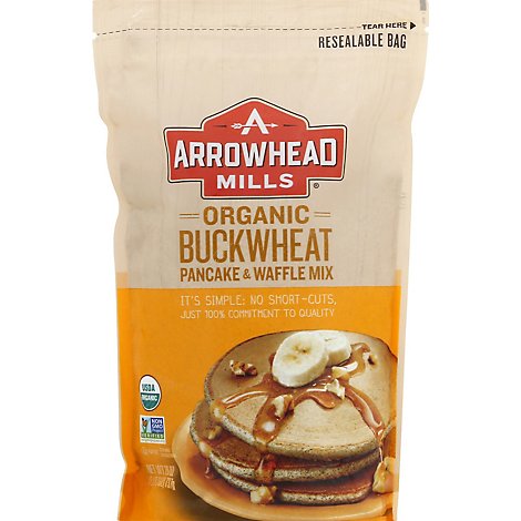 Arrowhead Mills Organic Pancake & Waffle Mix Organic Buckwheat - 26 Oz