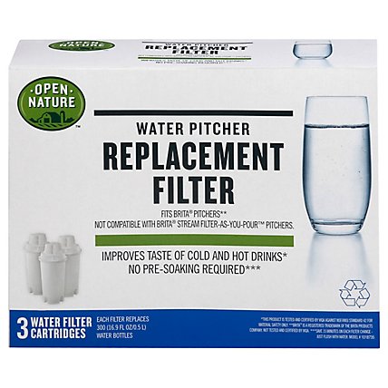 Open Nature Replacement Filter Water Pitcher - 3 Count - Image 3