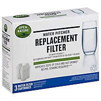 Open Nature Replacement Filter Water Pitcher - 3 Count - Image 1