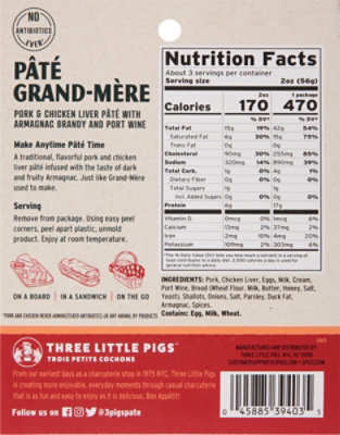 Three Little Pigs Pork & Chicken Liver Pate With Armagnac - 5.5 Oz - Image 6