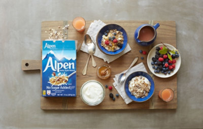 Alpen Swiss Style Muesli No Sugar Added Whole Grain Non GMO Cereal  - 14 Oz - Image 2