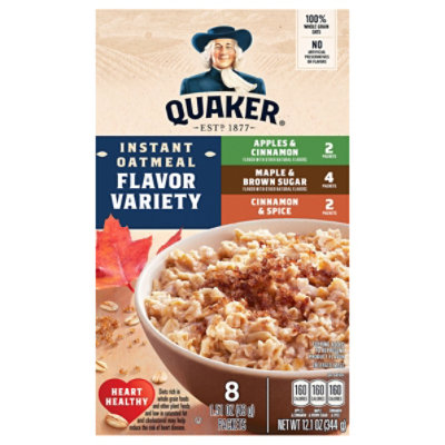 Quaker Instant Oatmeal Variety Pack - 12.10 Oz