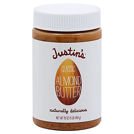Justins Almond Butter Classic - 16 Oz - Image 1