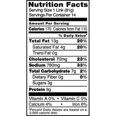 Bar-S Sausage Smoked Hot Family Pack 14 Count - 40 Oz - Image 3