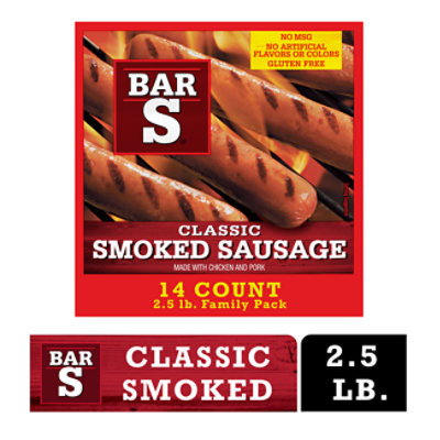 Bar-S Sausage Smoked Classic Family Pack 14 Count - 40 Oz - Image 2