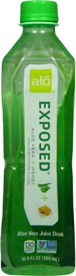 alo EXPOSED Aloe Vera Juice Drink Original + Honey - 16.9 Fl. Oz. - Image 5