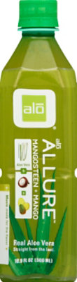 alo ALLURE Aloe Vera Juice Drink Mangosteen + Mango - 16.9 Fl. Oz. - Image 2