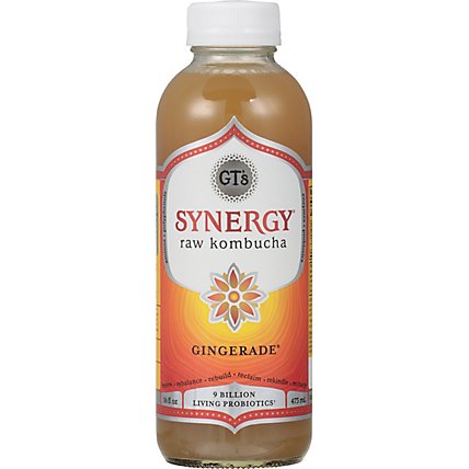 GT's Synergy Gingerade Kombucha - 16 Fl. Oz. - Image 2