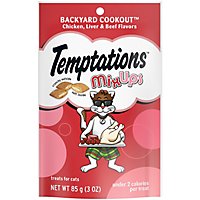Temptations Mixups Cruchy and Soft Backyard Cookout Cat Treats - 3 Oz - Image 1