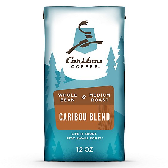Caribou Coffee Caribou Blend Medium Roast Whole Bean Coffee Bag - 12 Oz