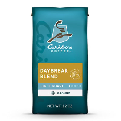 Caribou Coffee Daybreak Morning Blend Light Roast Ground Coffee Bag - 12 Oz - Image 1