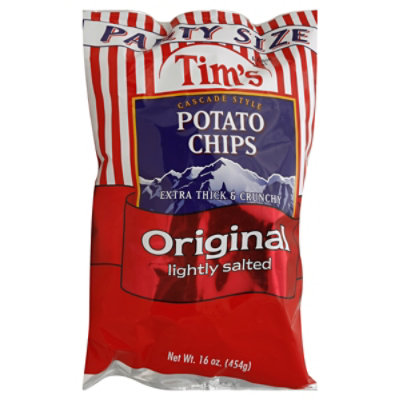 Tims Potato Chips Original Lightly Salted Party Size - 16 Oz