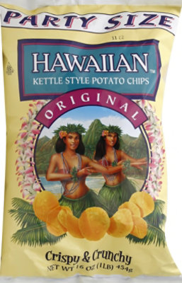 Hawaiian Potato Chips Kettle Style Original Party Size - 16 Oz - Image 2