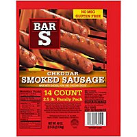 Bar-S Sausage Smoked With Cheese Skinless - 40 Oz - Image 3