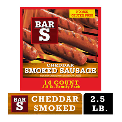 Bar-S Sausage Smoked With Cheese Skinless - 40 Oz - Image 2