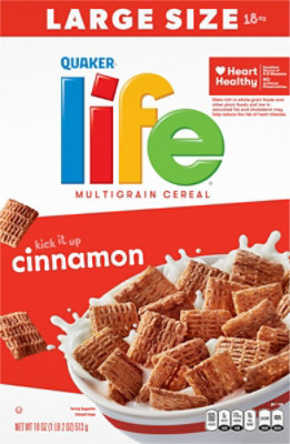 Life Cereal Multigrain Cinnamon Large Size - 18 Oz - Image 2