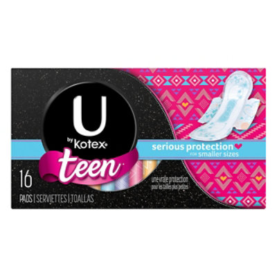 U by Kotex CleanWear Ultra Thin Heavy Feminine Pads with Wings, 14 ct - Pay  Less Super Markets