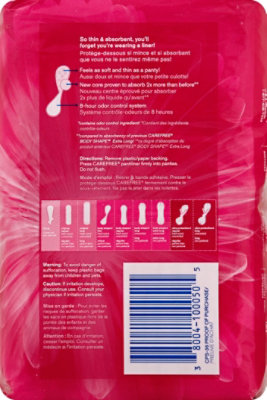 Carefree Acti Freshh Unscented Extra Long To Go Panty Liners - 36 Count - Image 2