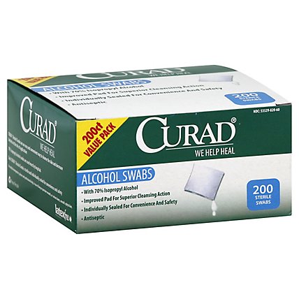 Curad Alcohol Swabs Value Pack - 200 Count - Image 1