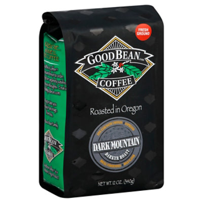 GoodBean Coffee Coffee Ground Darker Roast Dark Mountain 12 Oz