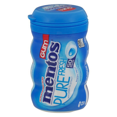 Mentos Pure Fresh Sugar Free Fresh Mint Flavor Chewing Gum, 100 pc - Pay  Less Super Markets