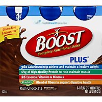 BOOST Plus Nutritional Drink Rich Chocolate - 6-8 Fl. Oz. - Image 2