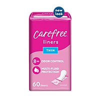 Carefree Acti Fresh Pantiliners Body Shaped Thin Unscented - 60 Count - Image 2