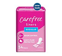 Carefree Acti Fresh Pantiliners Body Shaped Regular Unscented - 54 Count