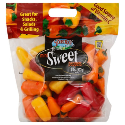 Peppers Bell Peppers Sweet Mini Prepacked - 2 Lb