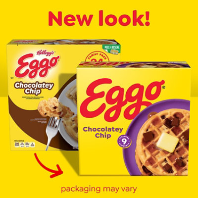 Eggo Frozen Waffles Chocolatey Chip Frozen Breakfast 24 Count - 29.6 Oz - Image 2