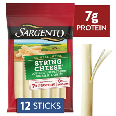 Sargento Natural String Cheese Snacks 12 Pack - 12 Oz