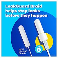 Tampax Pearl Unscented Duo Pack Tampons With LeakGuard Braid - 34 Count - Image 5