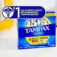 Tampax Pearl Unscented Duo Pack Tampons With LeakGuard Braid - 34 Count - Image 2