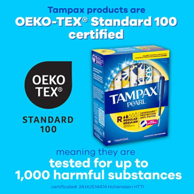 Tampax Pearl Unscented Duo Pack Tampons With LeakGuard Braid - 34 Count - Image 5