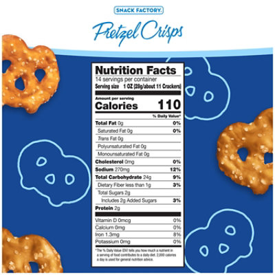 Snack Factory Original Pretzel Crisps - 14 Oz - Image 3