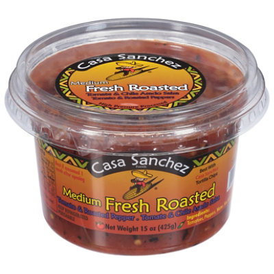 Casa Sanchez Salsa Fresh Roasted - 15 Oz - Image 3