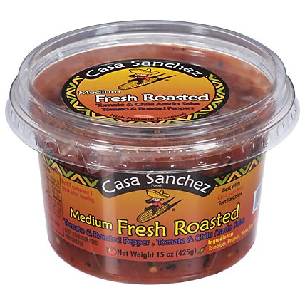 Casa Sanchez Salsa Fresh Roasted - 15 Oz - Image 2