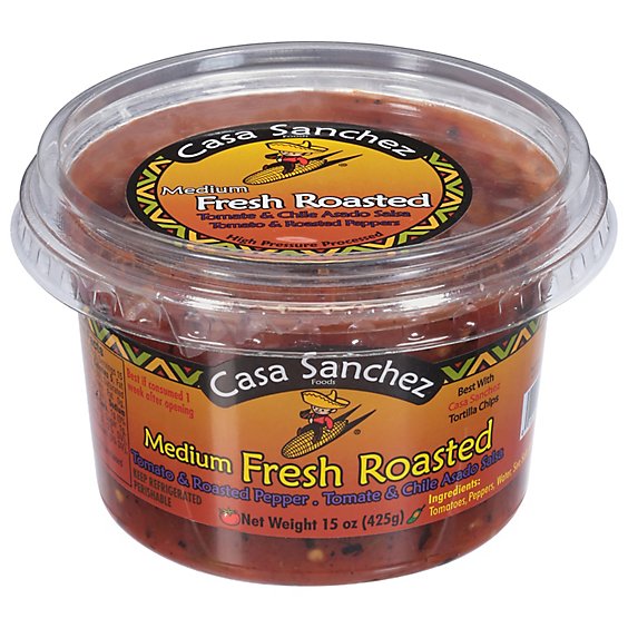 Casa Sanchez Salsa Fresh Roasted - 15 Oz